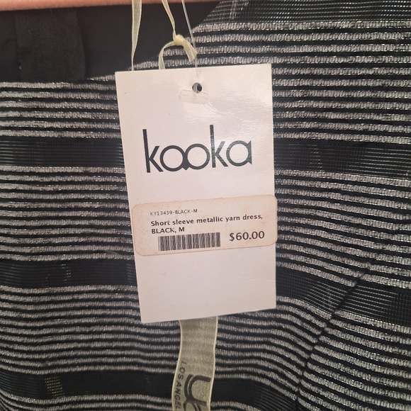 💜 2 for 30$ Beautiful Dress Kooka Metallic Cap Sleeve - Picture 3 of 6